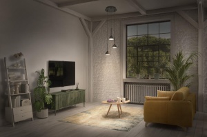 Lampa decorativa LEDVANCE Fuji 3xPendant, 13W, 3000K, Negru - Img 3