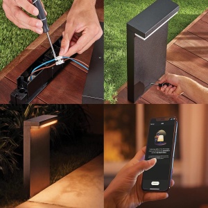 Lampa Exterioara Philips Hue Nyro, 1020 lm, Dimmabila, Negru - Img 5