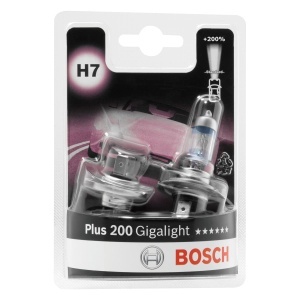 Lampa Halogen H7 BOSCH Plus 200 Gigalight, 55W, 200 mai luminoasa