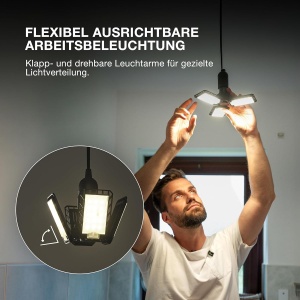 Lampa Highbay OSRAM Blade, 23 W, 2350 lm, Negru, E27 - Img 4