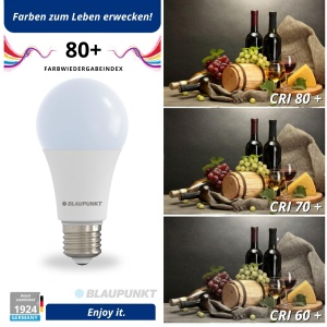 Lampa LED Blaupunkt E27 A65, 18W, 1980 Lumen, 6000K, Negru - Img 6