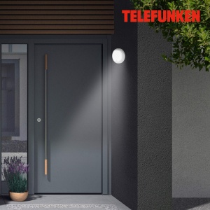 Lampa LED de Exterior TELEFUNKEN cu Senzor, 12W, 1150 Lumen, Argintie - Img 4