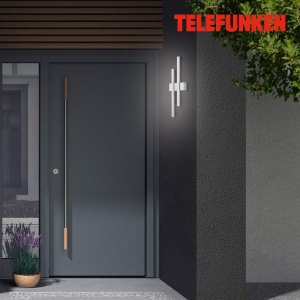 Lampa LED de Exterior TELEFUNKEN GRAZ, 2 Flacari, 8W, 780 Lumen, Argintie - Img 4