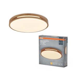 Lampa LED de tavan Osram ORBIS Woodburry, 16W, 1000lm, 3000K, cu decor din lemn - Img 5