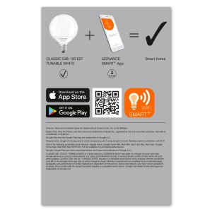 Lampa LED Dimmabila LEDVANCE Smarte E27, Wifi, Culoare Schimbabila 2700-6500K - Img 5