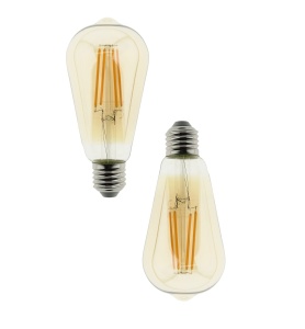 Lampa LED E27 Blaupunkt ST64 8W, 806 Lumen, Culoare Aurie