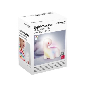 Lampa LED InnovaGoods Lightosaurus Multicolor Portabila Vinil Alb - Img 5