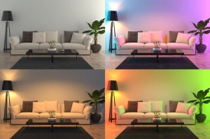 Lampa LED inteligenta Alecto SMARTLIGHT30, GU10, 5W, Wi-Fi, Alb - Img 5