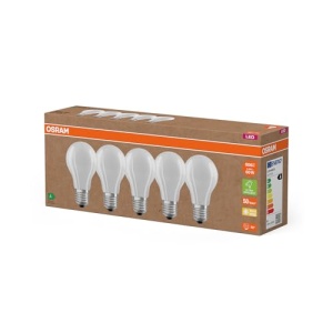 Lampa LED Osram E27, 4W, cald alb, pachet 5 bucati - Img 3