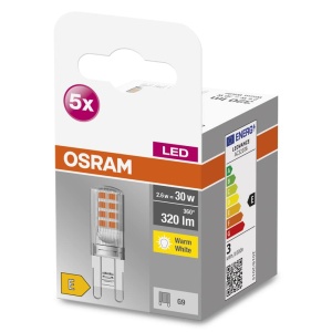 Lampa LED Osram G9, 5W, Sticla Clara, 320 Lumen, Lumina Calda - Img 2