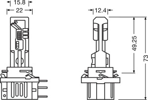Lampa LED Osram LEDriving HL EASY GEN 2 H15, alb rece 6500K, instalare usoara - Img 4