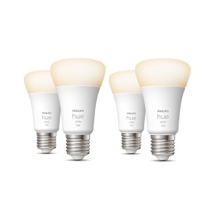 Lampa LED Philips Hue E27 4 Pack, 9.5W, 1055lm, Dimmabila, Lumina Calda - Img 3