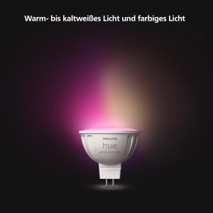 Lampa LED Philips Hue MR16, dimabila, 16 milioane de culori, ambientala - Img 3