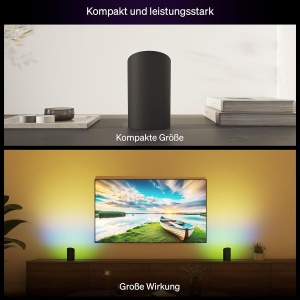 Lampa LED Philips Hue Play Wandfluter, 1035 lm, ColorCast, Negru si Alb - Img 5