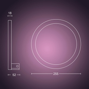 Lampa LED Philips Hue Sana, alba, dimabila, 16 milioane culori - Img 7