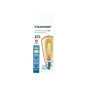 Lampa LED Retro Blaupunkt E27 ST64, 8W, 2300K, 806 Lumen - Img 5
