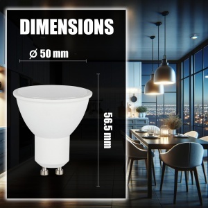 Lampa LED V-TAC GU10, 10W, 1000 Lumen, Alb Rece 6500K - Img 6
