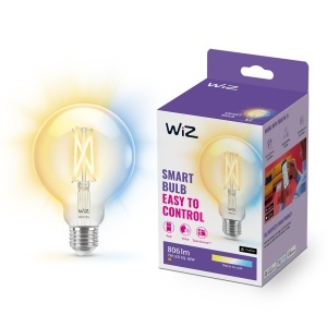 Lampa LED Vintage WiZ E27, 60W, dimabila, transparenta