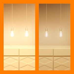 Lampa LED WiZ ST64, dimmabila, 16 milioane culori, control smart prin aplicatie - Img 3
