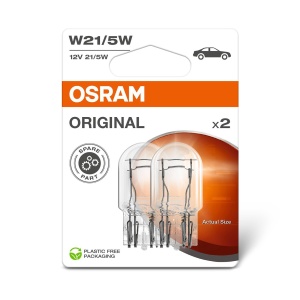Lampa semnalizare OSRAM ORIGINAL LINE W215W, 2 bucati, baza din sticla