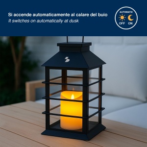 Lampa solara Beper P207ILO303 cu LED, efect flacara, IP44, 8 ore autonomie - Img 4