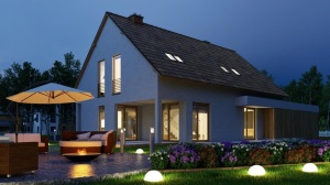 Lampa solara de gradina Grundig cu suport pentru pamant, lumina RGB si calda, IP44 - Img 5