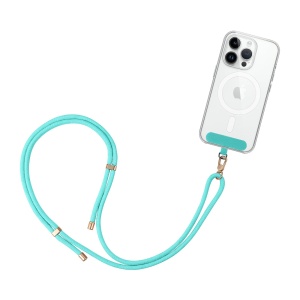 Lant pentru telefon GRIFEMA, albastru, lungime ajustabila 35-75 cm, nylon rezistent