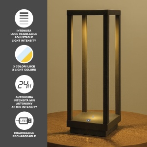 Lanterna LED Beper P207ILI103, reincarcabila, 3 culori, autonomie 24h - Img 3