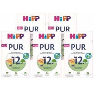 Laptele pentru copii HiPP Kindermilch PUR, 5 x 500g, cu vitamine si minerale esentiale