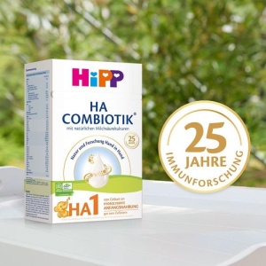 Laptele praf HiPP HA 1 Combiotik 4 x 600g pentru bebelusi cu sistem imunitar sensibil - Img 7