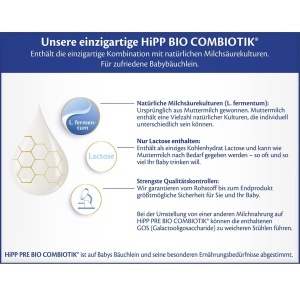 Laptele praf HiPP PRE Bio Combiotik 4 x 600g cu culturi lactice naturale - Img 5