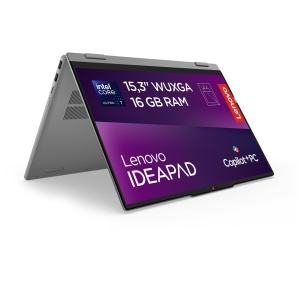 Laptop 2-in-1 Lenovo IdeaPad 5i, 15.3 Touch, Intel Core Ultra 7, 16GB RAM, 1TB SSD, Gri