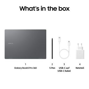 Laptop 2-in-1 Samsung Galaxy Book5 Pro 360, 16GB RAM, 1TB, Gri Moonstone - Img 7