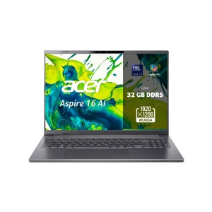 Laptop Acer Aspire 16 AI OLED (A16-52M-916J), 16 WUXGA OLED, Intel Core Ultra 9, 32 GB RAM, 1 TB SSD, Gri