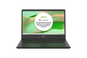 Laptop Acer Chromebook 314 (CBOA314-1H-C32M) | Afisaj FHD de 14" | Procesor Intel Celeron N4500 | 4 GB RAM | Unitate SSD de 128 GB | Grafica Intel UHD | Google ChromeOS | negru