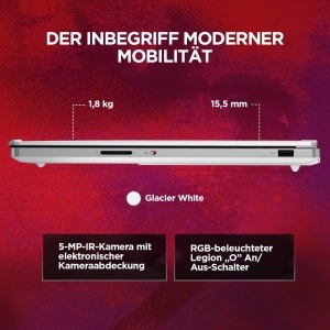 Laptop Gaming Lenovo Legion 7 16 WQXGA OLED 240Hz AMD Ryzen 9 32GB RAM 1TB SSD Glacier Weiss - Img 8
