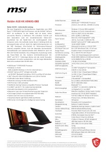 Laptop Gaming MSI Raider A18 HX, 18 UHD Mini-LED, AMD Ryzen 9, 64 GB RAM, 2 TB SSD - Img 2