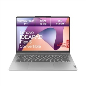 Laptop Lenovo IdeaPad Flex 5 Convertible, 14 WUXGA, AMD Ryzen 7, 16GB RAM, 512GB SSD, Gri - Img 2