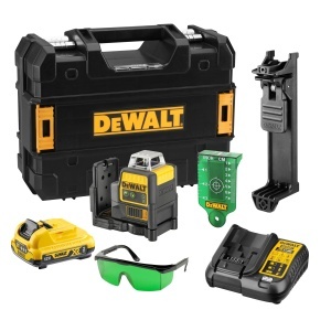 Laser cu linii verzi Dewalt DCE0811D1G 108V auto-nivelare IP65 cu accesorii
