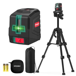 Laser de nivelare cu stativ HYCHIKA, verde, auto-nivelare, 8 ore autonomie