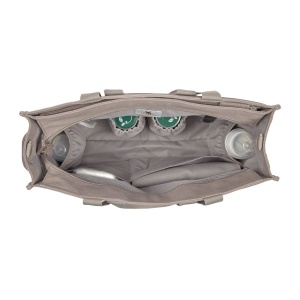 LASSIG Geanta de scutece pentru bebelusi cu covoras de infasat, atasament pentru carucior, produs in mod durabil/GRE Tote Up Bag Bag Bag taupe - Img 3
