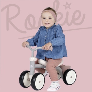 Lauflernhilfe Smoby Rookie Roz pentru copii de la 12 luni, cu roti EVA silentioase - Img 5
