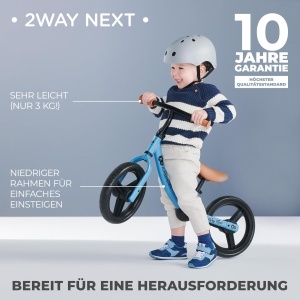 Laufrad Kinderkraft 2WAY Next, 12 Zoll, Albastru, pentru copii pana la 35 kg - Img 2