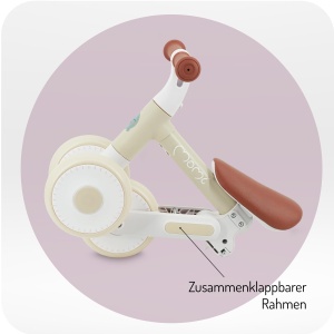 Laufrad pentru copii Momi Kinderlaufrad DEX, 1-3 ani, cadru pliabil, 2 kg - Img 6