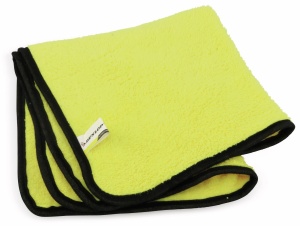 Laveta din microfibra Dunlop 40 x 40 cm, galbena, pentru curatare auto