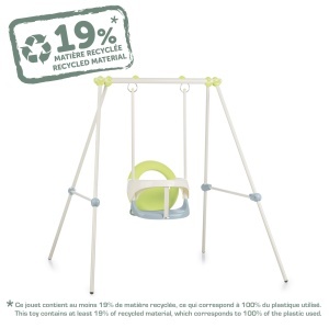 Leagan pentru bebelusi Smoby Life - Metalic, UV-resistant, cu 10 materiale reciclate - Img 3