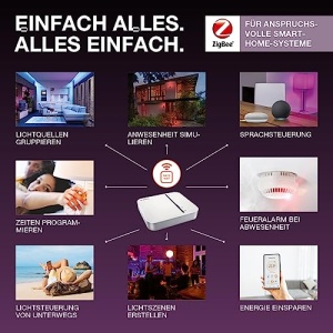 LEDVANCE Benzi LED flexibile pentru utilizare in interior cu tehnologie Zigbee, control al culorilor RGB, mufa tip G (Marea Britanie), 11W, 700 lumeni, slab, durata de viata: pana la 20.000 h, IP20, pachet unic - Img 2