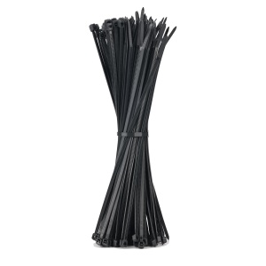Legaturi pentru cabluri GRIFEMA, 300 mm, 100 bucati, negru