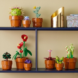 LEGO 10329 Icoane Mini plante, 9 flori artificiale de construit, colectie botanica Set de colectie pentru adulti cu ghiveci de teracota construibil, decoratiuni interioare, cadou pentru femei si barbati - Img 3