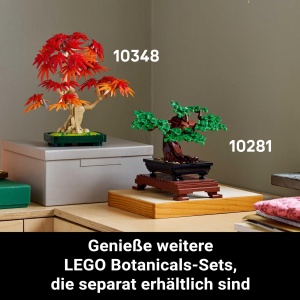 LEGO Botanicals 10348 Bonsai Japonez cu Frunze Rosii si Portocalii Set DIY pentru Adulti - Img 7